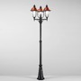 Sloupková - FAN LANT-VENEZIA-P3 Sloupkové svítidlo PALO VENEZIA černá/měď, 3xE27, IP44, 230 x 65 cm - FANEUROPE - foto 2