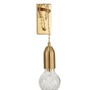 Dekorativní - NV 9536411 Nástěnné svítidlo VEDA mosazný kov a čiré sklo G9 1x6W 230V IP20 bez žárovky - NOVA LUCE - foto 2