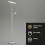 Stojací lampy - BRILO 1328-022 LED stojací svítidlo s dotykovým vypínačem 180 cm 3x7,5W 750lm matný nikl - BRILO - foto 2