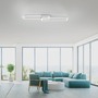 Hranatá - LD 14691-55 IVEN LED stropní svítidlo podlouhlé, stříbrná barva, ploché, 3 krokové stmívání 3000K - LEUCHTEN DIREKT / JUST LIGHT - foto 2