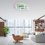 Hranatá - LD 14634-55 FELIX60 LED stropní svítidlo 44,5x44,5cm, stříbrná barva, otočné, RGB Rainbow, stmívatelné RGB+2700-5000K - LEUCHTEN DIREKT / JUST LIGHT - foto 2