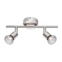 Bodová - NV 660002 Bodové svítidlo BASE nikl satén kov GU10 2x5W IP20 bez žárovky - NOVA LUCE - foto 2