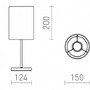 Stolní lampy dekorační - RED R14061 NYC/RON 15/20 stolní Polycotton černá/chrom 230V E27 7W - RED - DESIGN RENDL - foto 2