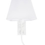 S ramenem - NV 8127401 Nástěnné svítidlo VALENCIA bílý hliník bílé stínidlo E27 1x40W LED 3W čtecí lampička / vypínač na těle - NOVA LUCE - foto 2