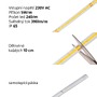 Jednobarevné LED pásky 12V, 24V, 48V, 230V - COB LED pásek HVS230COB5 5W 230V - foto 2