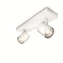 Bodová - PH 53092/31/12 Bodové svítidlo Philips Runner 53092/31/12 bílé 2x max.10W - PHILIPS (915004328901) - foto 2