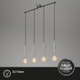 Vícečetná - BRI 4031044 Retro závěsné svítidlo, 85 cm, bez 4x E27, max. 60 W, antická stříbrná (starý kód: BRI 4031-044) - BRILONER - foto 2