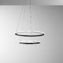 Kruhová - FAN LED-AXIS-S6040-SPI-NER Závěsné LED svítidlo Axis černá, 31 W, 3360 lm, CCT + RGB, digitální s dálkovým ovladačem, formát 60/40 x 150 cm - FANEUROPE - foto 2