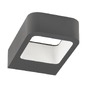 Nástěnná - NV 713312 Venkovní nástěnné svítidlo ACQUA tmavě šedý hliník akrylový difuzor LED 5W 3000K 110-265V 38st. IP54 - NOVA LUCE - foto 2