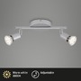 Bodová - BRI 2915-024 Bodové svítidlo 25,5x7 cm 2xGU10 4,8W 520lm titan - BRILONER - foto 2