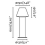 Sloupková - FARO 74434B-02 MISTU sloupková lampa, tmavě šedá, H610 - FARO - foto 2