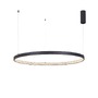 Kruhová - NV 9865110 Závěsné svítidlo PRESTON černý hliník a akryl LED 60W 230V 3000K IP20 stmívatelné - NOVA LUCE - foto 2
