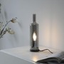Stolní lampy dekorační - LD 14006-25 Stolní lampa BOTTLE, kouřová barva, tvar láhve, kouřové sklo, šňůrový vypínač - JUST LIGHT - foto 2