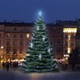 SADY na stromy - DLED TRS3031 LED světelná sada na stromy vysoké 9-11m, ledová bílá s padajícím sněhem - foto 2