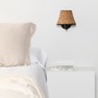 Dekorativní - FARO 64307-71 SUMBA černá/ratan nástěnná lampa - FARO - foto 2