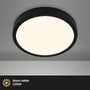 Kruhová - BRILO 3703-015 LED přisazené svítidlo pr. 38 cm, 24 W, 2000 lm, černá - BRILO - foto 2