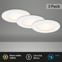 Kruhová - BRI 7053036 3ks sada LED vestavné svítidlo, pr. 11,5 cm, 6 W, bílé (starý kód: BRI 7053-036) - BRILONER - foto 2