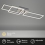 Hranatá - BRI 3136018 LED rám 92,8 cm 15W 1500lm chrom (starý kód: BRI 3136-018) - BRILONER - foto 2