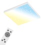 Hranatá - BRILO 7382-016 Hvězdné nebe CCT svítidlo LED panel, 45cm, 24 W, 2500 lm, bílé - BRILO - foto 2
