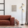 Stojací lampy - BRILO 1387-035 Stojací svítidlo pr. 22 cm 3x E27 10W černá - BRILO - foto 2