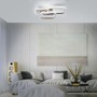 Hranatá - LD 14117-55 SEVENT LED stropní svítidlo stříbrná hranaté jednoduché teplé bílé světlo 3000K - LEUCHTEN DIREKT / JUST LIGHT - foto 2