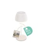 Stolní lampy dekorační - BRILO 7552016 Nabíjecí stolní lampa Riffle Mini - 20 cm, 1,5W, 150lm, bezdrátová, LED, stmívatelné, dotykový vypínač, bílé - BRILO - foto 2