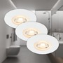 Kruhová - BRI 7044036 LED vestavná svítidla, pr.9 cm, 3x LED, 5 W, 480 lm, bílé (starý kód: BRI 7044-036) - BRILONER - foto 2