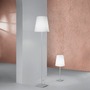 Stolní lampy dekorační - FAN I-ELVIS-L BCO Stolní lampa Lume Elvis, bílá, 1 x E27, 24 x 63,5 cm - FANEUROPE - foto 2