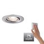 Koupelnová - P 92972 LED vestavné svítidlo Nova mini Plus EasyDim výklopné 1x4,2W 2.700K kov kartáčovaný 230V - PAULMANN - foto 2