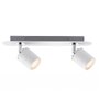 Bodová - P 66718 Spotové svítidlo Tube bílá/chrom max.2x10W GU10 IP44 - PAULMANN - foto 2