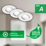 Kruhová - BRILO 7989036 3ks sada LED vestavné bodové svítidlo EEK A 90mm, nastavitelné, ploché, 2W, 4000K, bílé - BRILO - foto 2