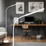 Stojací lampy - BRILO 1660016 Mura stojanová lampa - 6W, 600lm, LED, stmívatelné, dotykový vypínač, nastavitelné, bílé - BRILO - foto 2