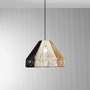 Dekorativní - FAN I-COCONUT-S45 Závěsná lampa Coconut černá+marrone+bílá, kov, 1xE27, 40 W; lampa pr. 45 x 30 cm, konstrukce 45 x 233 cm - FANEUROPE - foto 2