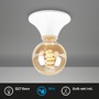 Kruhová - BRI 2114016 Stropní svítidlo 12 cm 1x E27 max 10 W bílé - BRILONER - foto 2