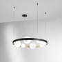Dekorativní - FAN I-SONETTO-S8 Závěsné svítidlo SONETTO černá/zlatá, 8xG9, 76x150 cm - FANEUROPE - foto 2
