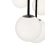 Vícečetná - M MOD321PL-05B Závěsné svítidlo Basic form E14 5x40W černý kov opálové sklo - MAYTONI - foto 2