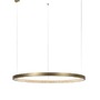 Kruhová - NV 86016805 Závěsné svítidlo VEGAS antický mosazný hliník a akryl LED 35W 3000K IP20 - NOVA LUCE - foto 2