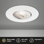 Kruhová - BRI 7146-016 Ultraploché LED vestavné svítidlo, pr. 9 cm, 4,9 W, bílé - BRILONER - foto 2