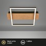 Hranatá - BRILO 3909014 Kada LED stropní svítidlo, dekor dřeva, teple bílé světlo, hranaté 34x26 cm, černá/dřevo - BRILO - foto 2