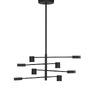 Dekorativní - NV 9080122 Závěsné svítidlo NORDIK černé železo a akryl LED 48W 3000K L103 H65 stmívatelné - NOVA LUCE - foto 2