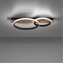 Kruhová - LD 15615-78 TROOPER LED moderní stropní svítidlo s dřevěným dekorem, 53 x 30 cm, 3000K - LEUCHTEN DIREKT / JUST LIGHT - foto 2