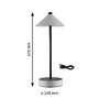 Stolní lampy dekorační - P 71176 Mobilní stolní lampa Pellini CCT 2W černá mat/béžová - PAULMANN - foto 2