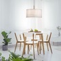 Kruhová - LD 14181-16 GREEN SOFI LED závěsné svítidlo černé s imitací dřeva 1 ramenné nadčasový design - LEUCHTEN DIREKT / JUST LIGHT - foto 2