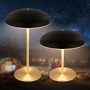 Stolní lampy dekorační - BRILO 7573015 Caxa stolní lampa - 2,8W, 300lm, bezdrátová, IP44, LED, stmívatelná, dotykový vypínač, černá/mosaz - BRILO - foto 2