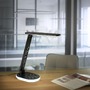 Stolní lampy pracovní - LD 11018-18 TINA LED stolní lampa černá dotykový stmívač nabíjení telefonu bezdrátově i USB 3000-5000K - JUST LIGHT - foto 2