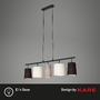 Podélná - BRILO 4009-055 Závěsné svítidlo, 96 cm, max. 40 W, černá-bílá-šedá - BRILO - foto 2