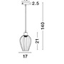Kónická - NV 8809702 Závěsné svítidlo SAGE kov, bílá a bílý kabel, E27 1x12W - NOVA LUCE - foto 2