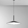 Kónická - FAN LED-KHAN-S48-NER Závěsné LED svítidlo Khan (černá), 18 W, CCT 2700 / 3500 K, 48 x 200cm - FANEUROPE - foto 2