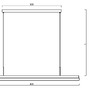 Podélná - OS MAT60058 MATAR LE2 závěsné plastové svítidlo bílá IP40 3000 K 20W LED - OSMONT - foto 2