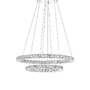 Kruhová - NV 7403001 Závěsné svítidlo CELINE chromovaný hliník a křišťál nastavitelné LED 40W 3000K IP20 - NOVA LUCE - foto 2